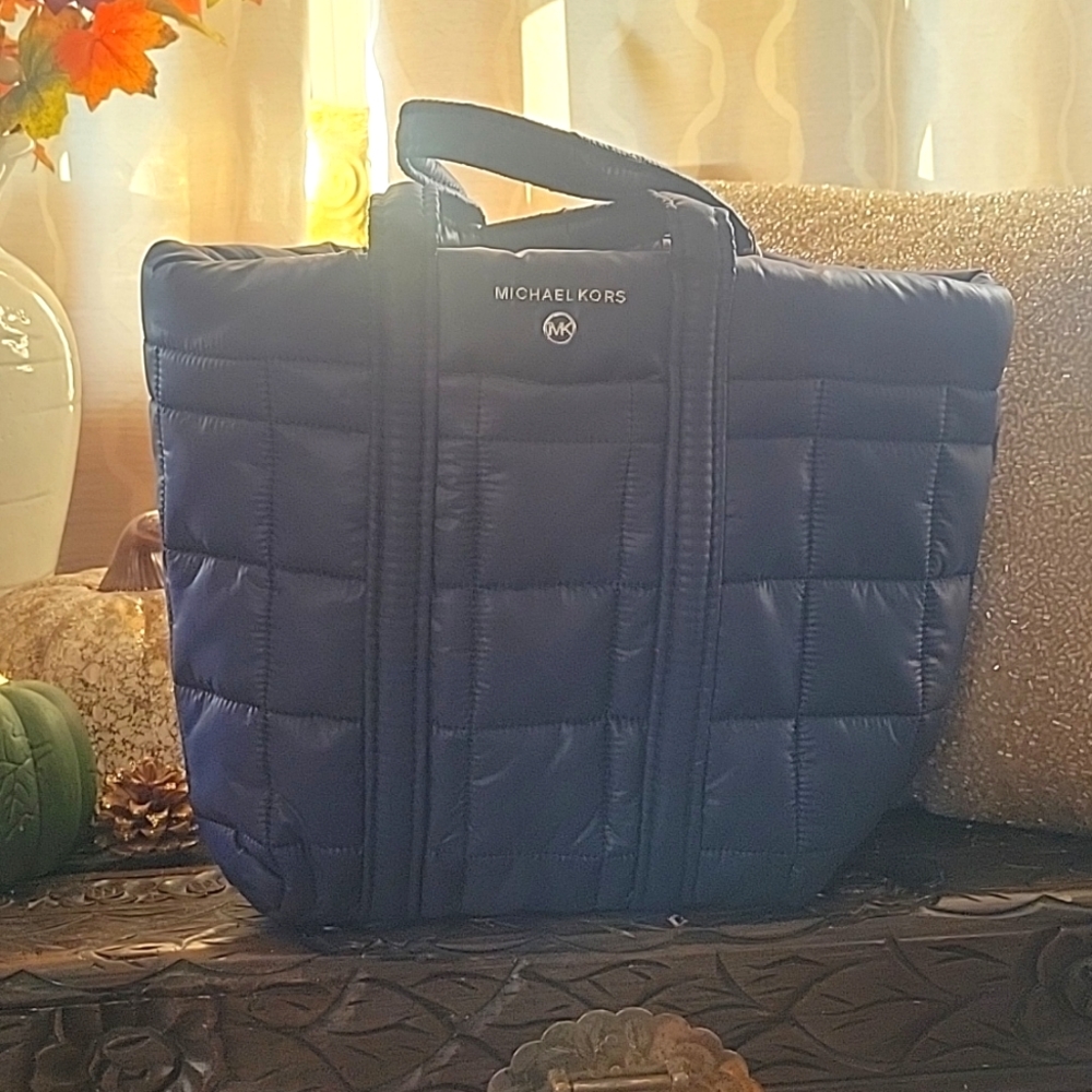 Michael Kors Small Blue Stirling Tote